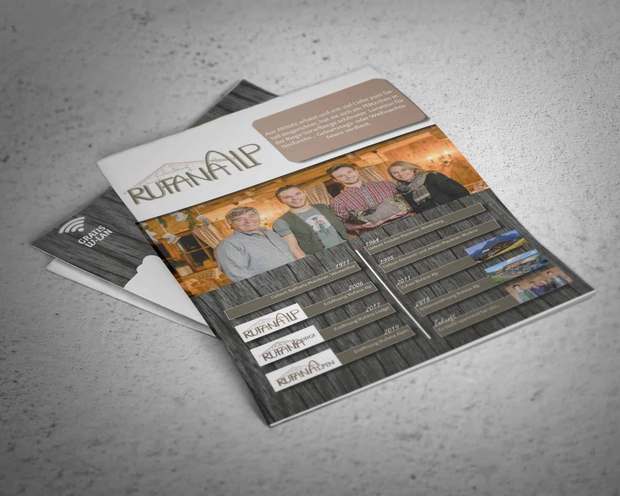 Zeitungsstrecke für ein Berggasthaus