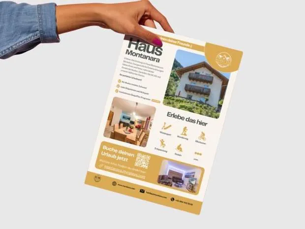 Flyer für ein Wellnessangebot
