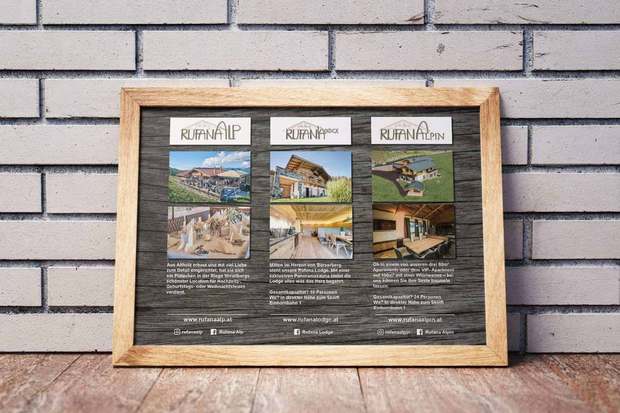 Infotafel für ein Berggasthaus
