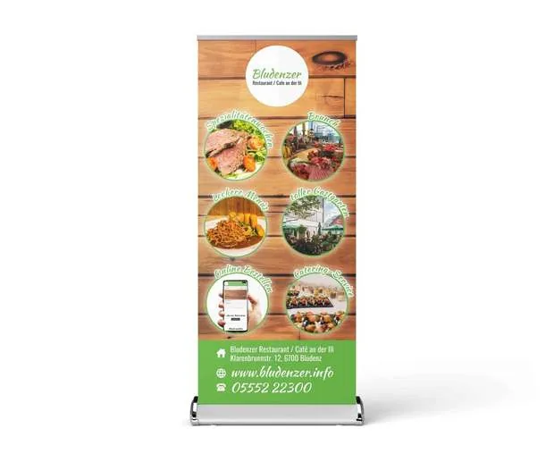 Roll-up für eine Veranstaltung
