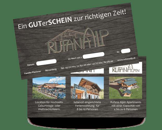 Gutschein im Hausdesign