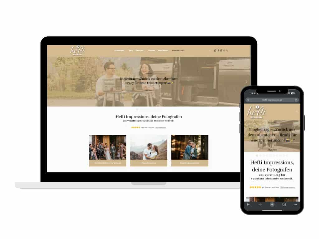 Website Hefti Impressions